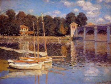 クロード・モネ Painting - アルジャントゥイユの橋 クロード・モネ